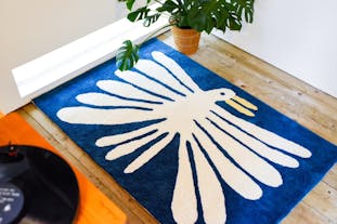 Nathaniel Russell x Pacifica Collectives "Big White Bird" Living Rug